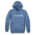 Carhartt Men's Signature Logo Light Blue Hoodie