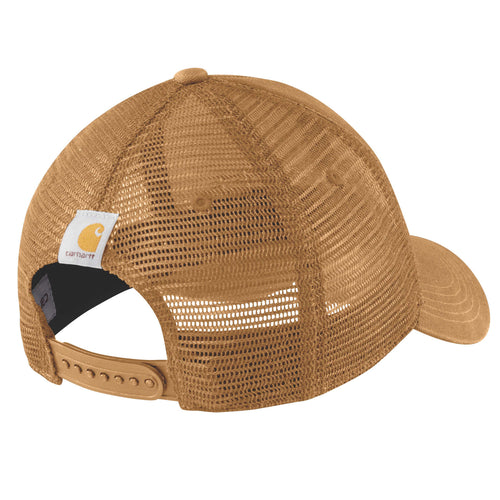 Boné unissexo Carhartt Dunmore em Castanho. Foto de trás a 3/4.
