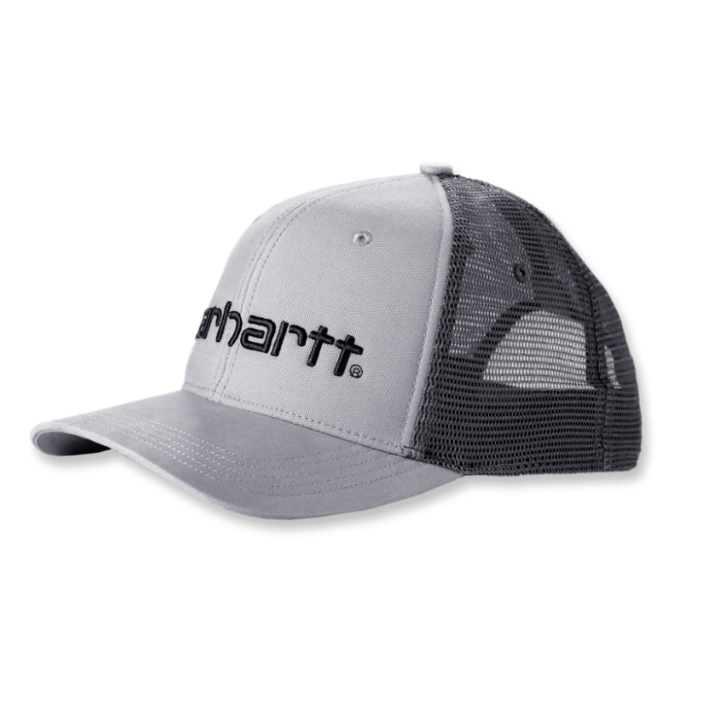 Carhartt Canvas Mesh-Back Logo Graphic Unisex Cap in Gray