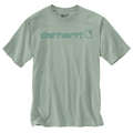 Carhartt Men's Relaxed Fit Heavyweight Logo Graphic Short Sleeve T-Shirt in Seabrook