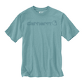 Carhartt Men's Coro Logo Short Sleeve T-Shirt in Turquoise