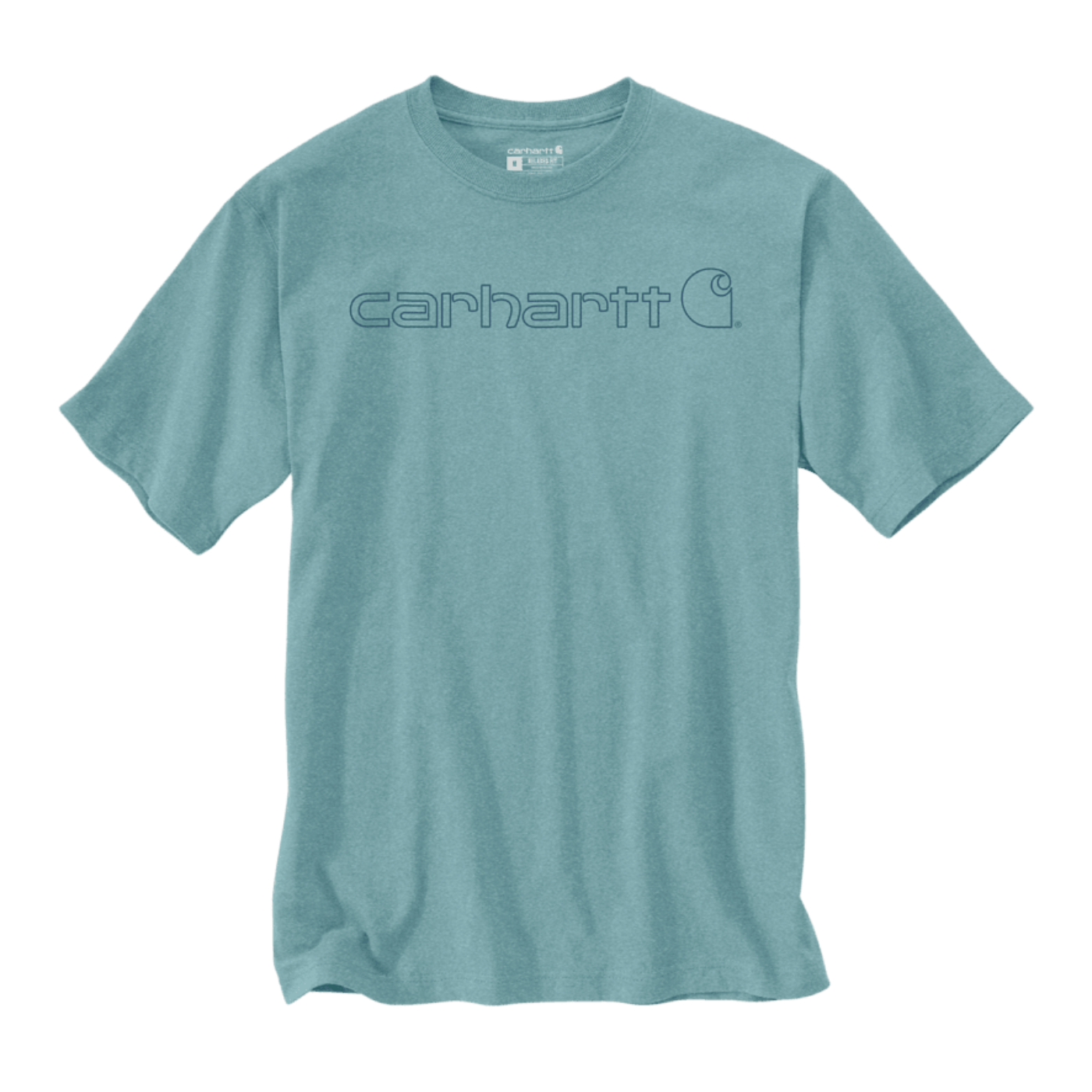 T-shirt com manga curta de homem Carhartt Coro Logo em Turquesa