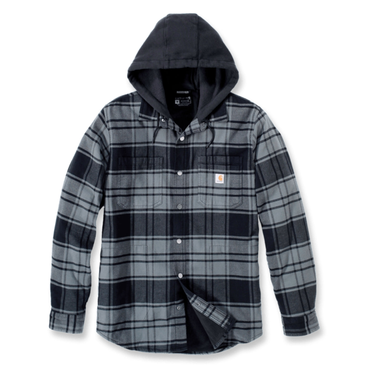 Carhartt Gray Flannel Hooded Shirt