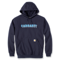 Carhartt Rain Defender Graphic Hooded Sweatshirt Blue