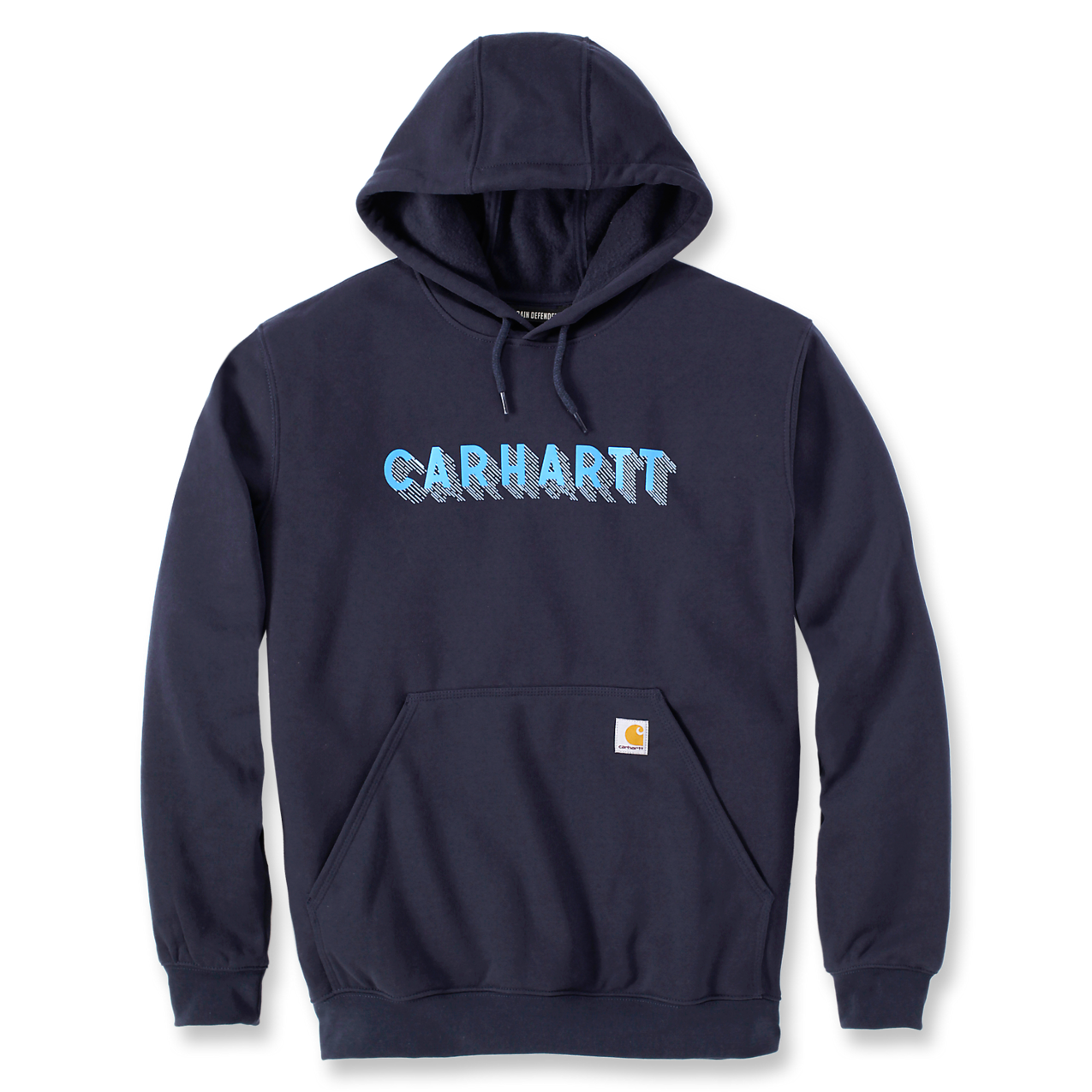 Carhartt Rain Defender Graphic Hooded Sweatshirt Blue