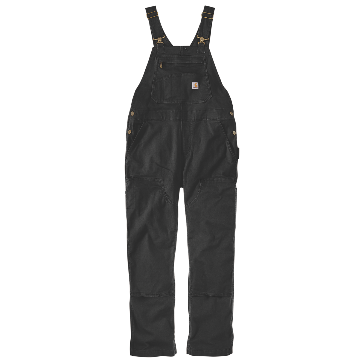 Carhartt Women's Relaxed Denim Dungarees in Black