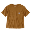 Carhartt Women's Loose Fit Lightweight Crewneck Short Sleeve T-Shirt in Brown