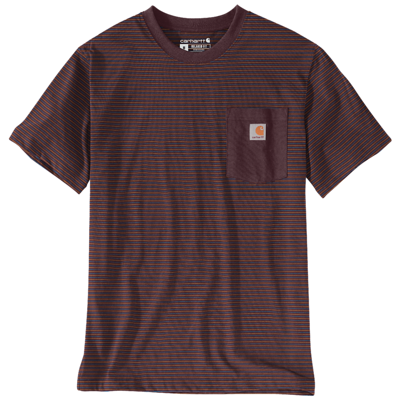Carhartt Burgundy Pocket Stripe T-Shirt
