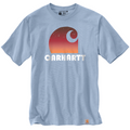 Loose Fit Graphic Carhartt Blue T-Shirt