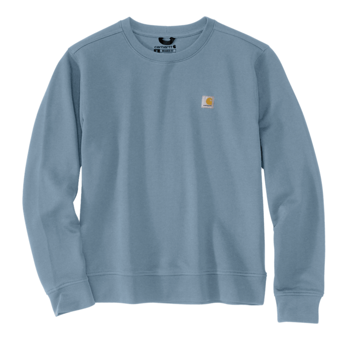 Carhartt Women's Relaxed Fit Midweight French Terry Crewneck Sweatshirt in Thundercloud Blue