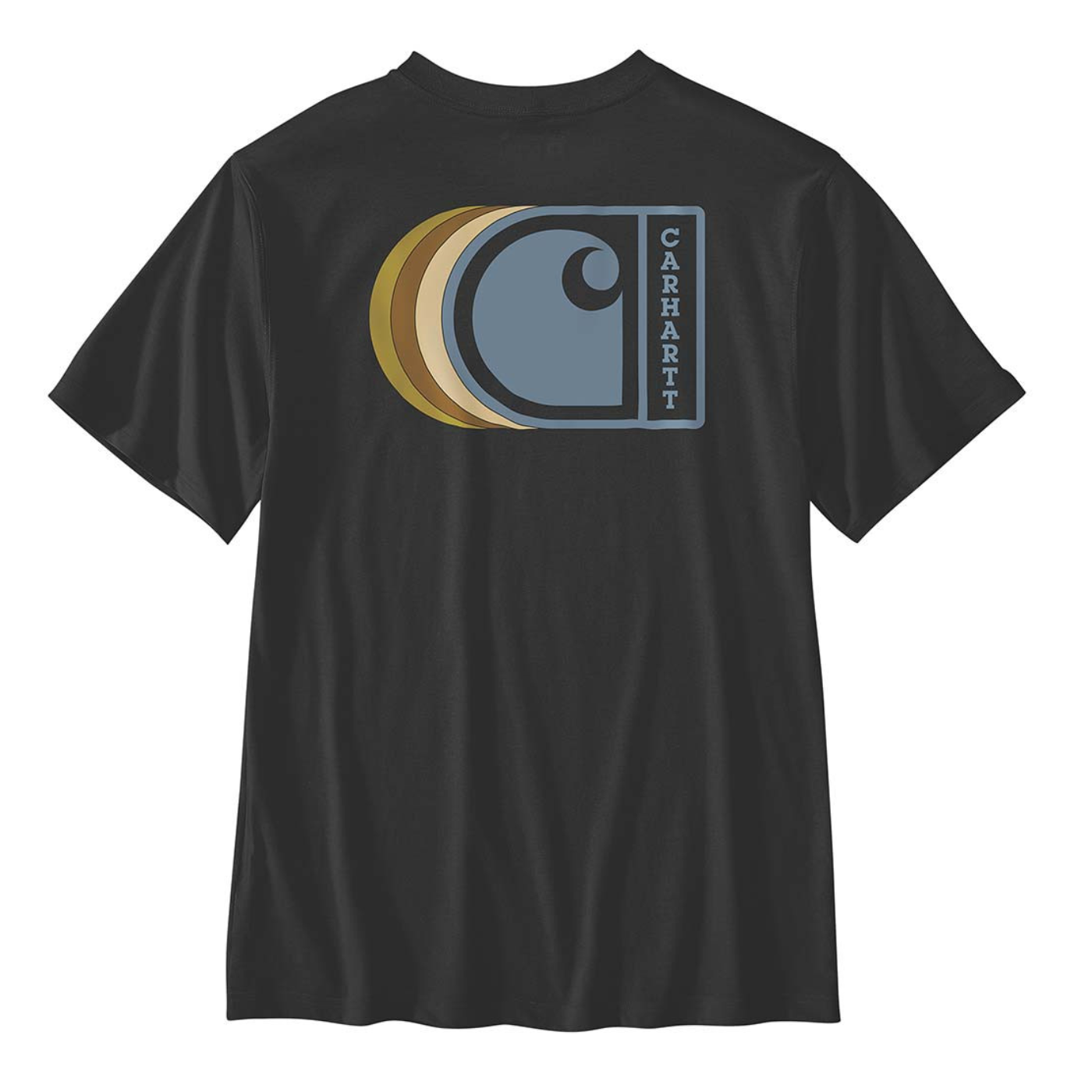 Carhartt Men's Relaxed Fit Lightweight C Graphic Short Sleeve T-Shirt in Black