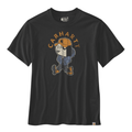 Carhartt Relaxed Fit Lightweight Active Jac Graphic men's t-shirt in black.