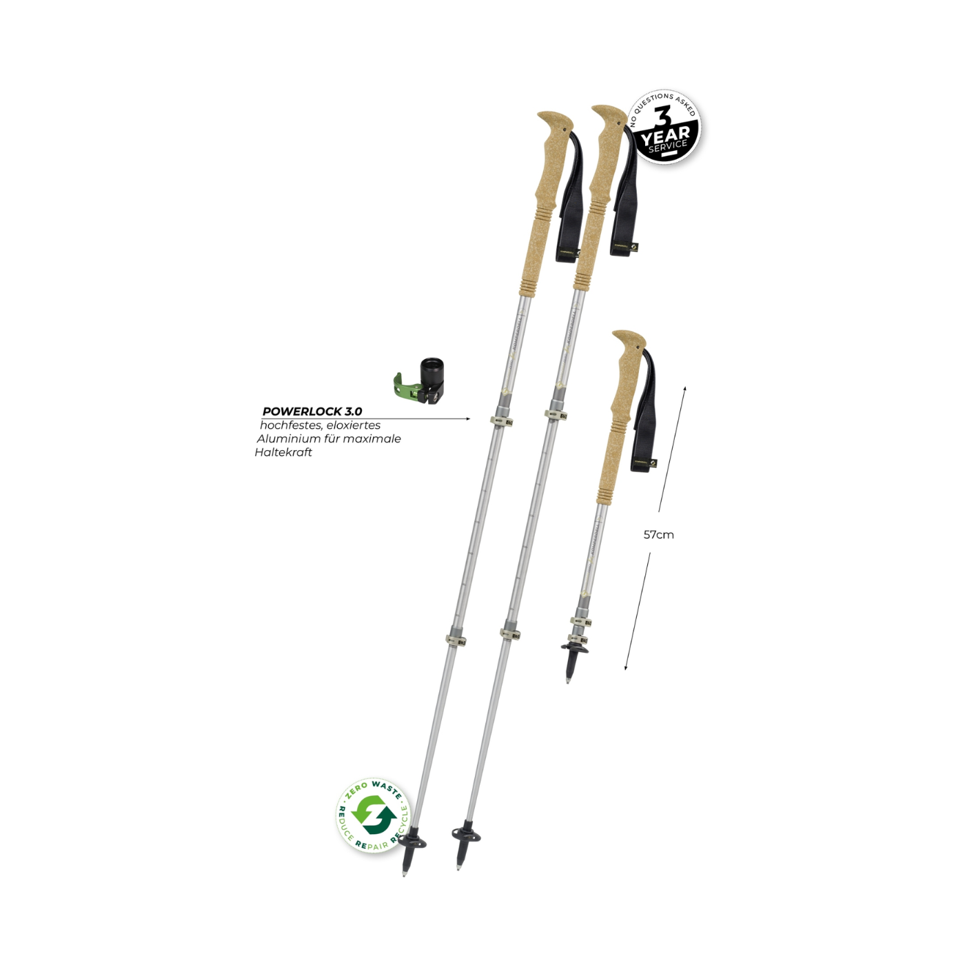 Bastão Komperdell Explorer Zero Cork Compact
