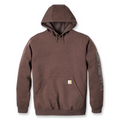 Carhartt Sleeve Logo Hoodie Coffee