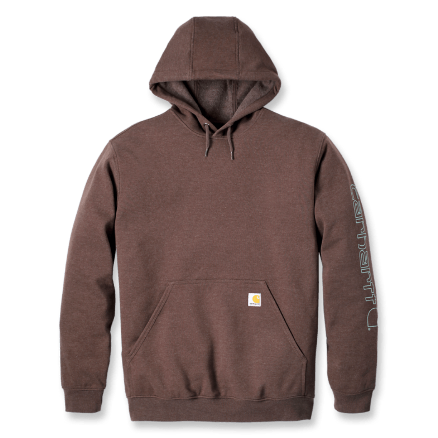 Carhartt Sleeve Logo Hoodie Coffee
