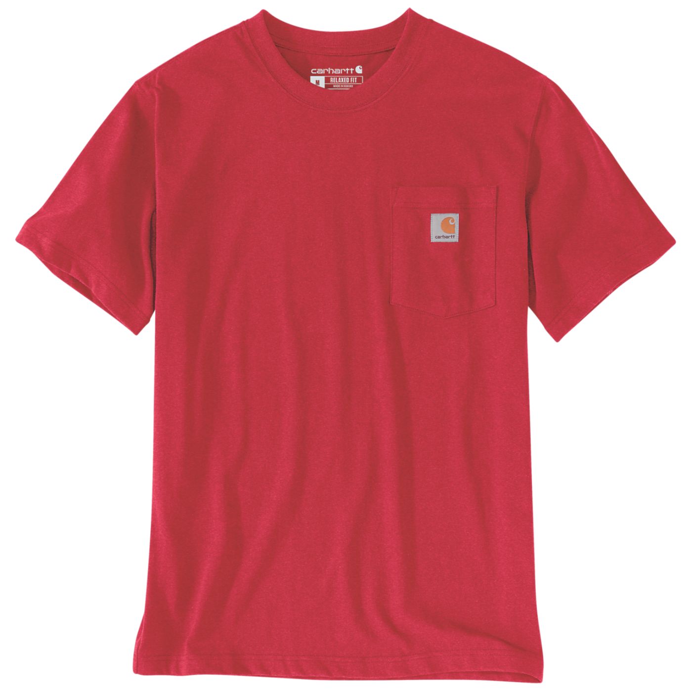Carhartt Men's Dearborn Relaxed Pocket Short Sleeve T-Shirt in Red