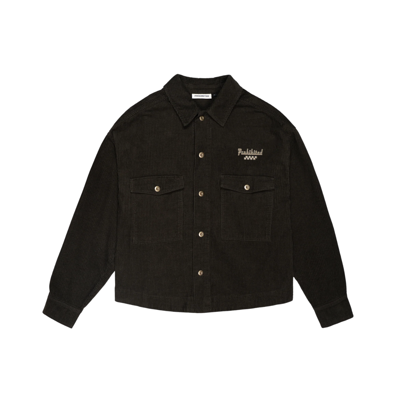 Sobrecamisa Unissexo Prohibited Pitstop Castanha