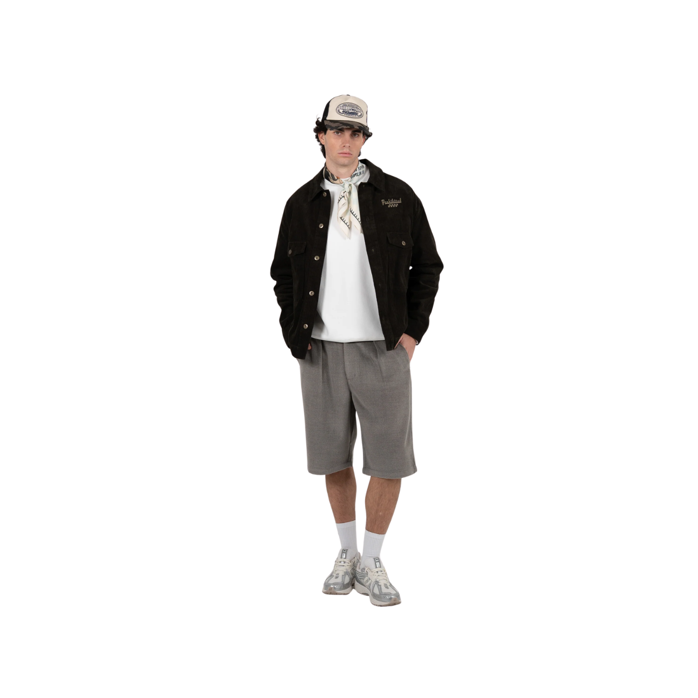 Sobrecamisa Unissexo Prohibited Pitstop Castanha