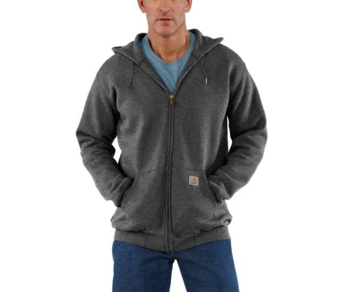 Carhartt Gray Zip Hooded Jacket