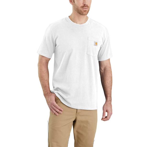 Carhartt Dearborn Relaxed Pocket Men's Short Sleeve T-Shirt in White