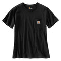 Carhartt WK87 Women's Short Sleeve T-Shirt with Pocket in Black