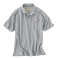 Carhartt Gray Work Polo with Pocket